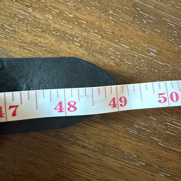 Cinture D’Autore Men’s Black Genuine Leather Woven Belt- Size 42 - Picture 6 of 8